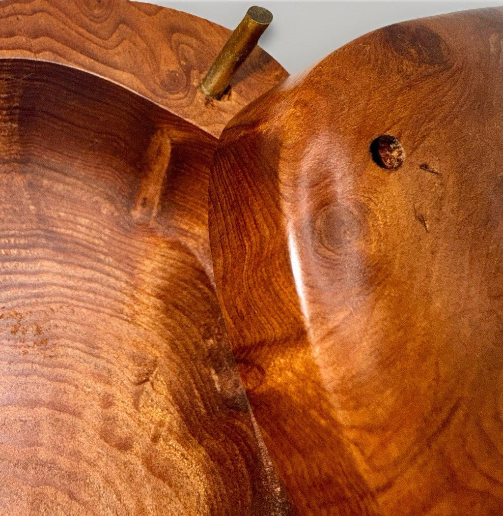 Hand - Carved Signed Doug Muscanell Studio Redwood Burl Trinket Box w/ Swivel Top - AntiquesEtceteraHand - Carved Signed Doug Muscanell Studio Redwood Burl Trinket Box w/ Swivel TopMuscanell STudiosAntiquesEtcetera