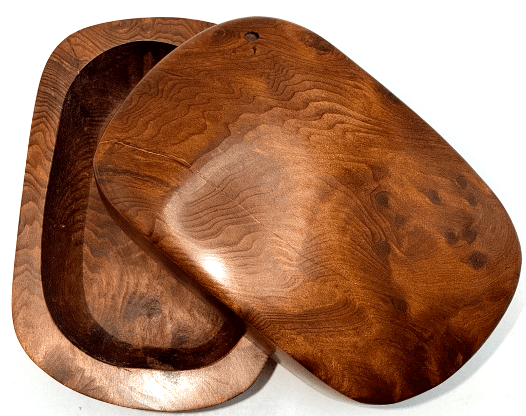 Hand - Carved Signed Doug Muscanell Studio Redwood Burl Trinket Box w/ Swivel Top - AntiquesEtceteraHand - Carved Signed Doug Muscanell Studio Redwood Burl Trinket Box w/ Swivel TopMuscanell STudiosAntiquesEtcetera