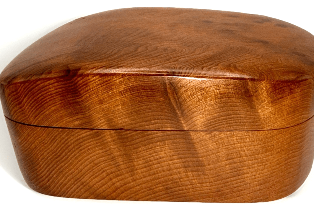 Hand - Carved Signed Doug Muscanell Studio Redwood Burl Trinket Box w/ Swivel Top - AntiquesEtceteraHand - Carved Signed Doug Muscanell Studio Redwood Burl Trinket Box w/ Swivel TopMuscanell STudiosAntiquesEtcetera