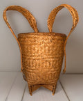 Hand Woven Native American Pack Basket with Shoulder Hanger 10" Diameter - AntiquesEtceteraHand Woven Native American Pack Basket with Shoulder Hanger 10" DiameterAntiquesEtceteraAntiquesEtcetera