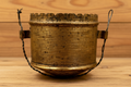 Hanging Oil Kerosene Lamp Counterweight Cast Iron in Brass CanAntiquesEtcetera