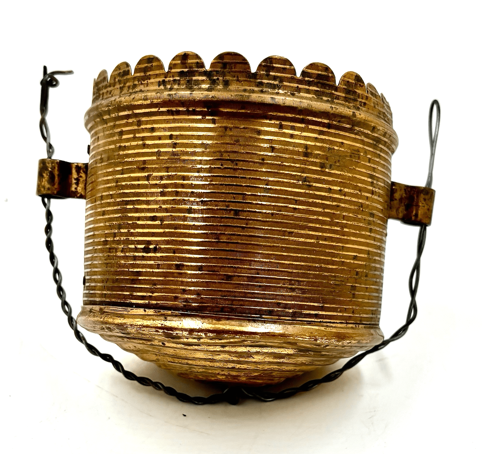 Hanging Oil Kerosene Lamp Counterweight Cast Iron in Brass Can - AntiquesEtceteraHanging Oil Kerosene Lamp Counterweight Cast Iron in Brass CanAntiqueAntiquesEtcetera