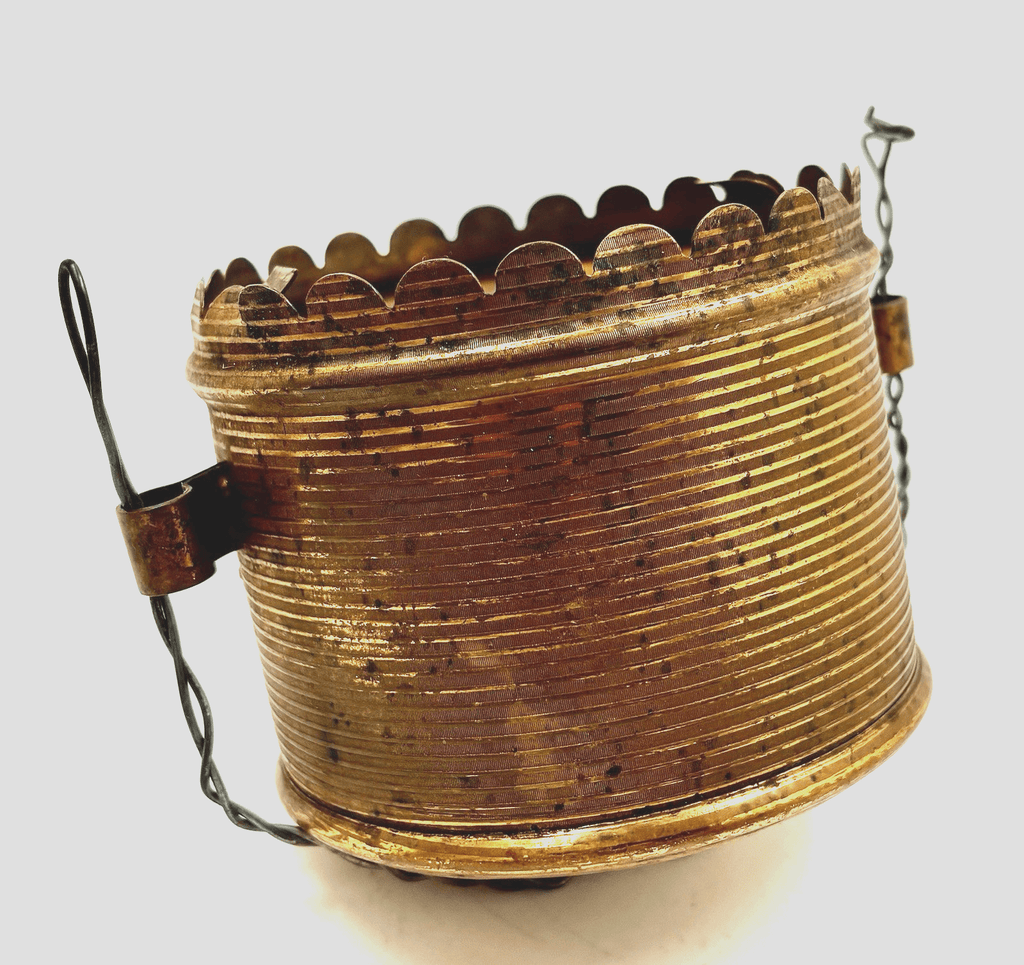 Hanging Oil Kerosene Lamp Counterweight Cast Iron in Brass Can - AntiquesEtceteraHanging Oil Kerosene Lamp Counterweight Cast Iron in Brass CanAntiqueAntiquesEtcetera