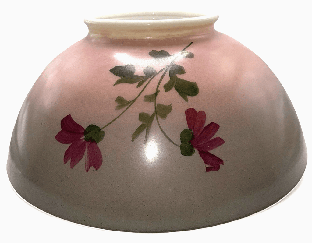 Hanging Oil Kerosene Lamp Shade Pansy Motif Opal Glass for 14" Fitter - Antique - AntiquesEtceteraHanging Oil Kerosene Lamp Shade Pansy Motif Opal Glass for 14" Fitter - AntiqueAntique LightingAntiquesEtceteraAntiquesEtcetera