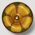 Higgins Fused Art Glass Ring or Trinket Dish Hibiscus Flower in Full BloomAntiquesEtcetera