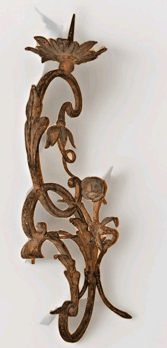 Huge Antique Pricket Candle Holder Spike 23" Ornamental Wrought Iron Wall Mount - AntiquesEtceteraHuge Antique Pricket Candle Holder Spike 23" Ornamental Wrought Iron Wall MountAntique LightingAntiquesEtceteraAntiquesEtcetera