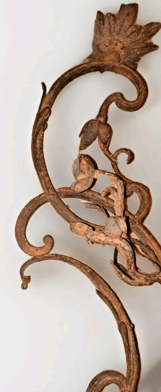 Huge Antique Pricket Candle Holder Spike 23" Ornamental Wrought Iron Wall Mount - AntiquesEtceteraHuge Antique Pricket Candle Holder Spike 23" Ornamental Wrought Iron Wall MountAntique LightingAntiquesEtceteraAntiquesEtcetera