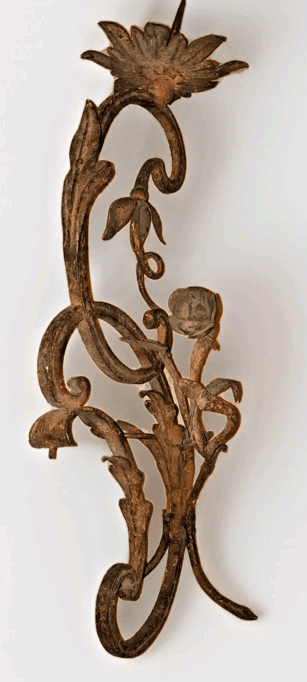 Huge Antique Pricket Candle Holder Spike 23" Ornamental Wrought Iron Wall Mount - AntiquesEtceteraHuge Antique Pricket Candle Holder Spike 23" Ornamental Wrought Iron Wall MountAntique LightingAntiquesEtceteraAntiquesEtcetera
