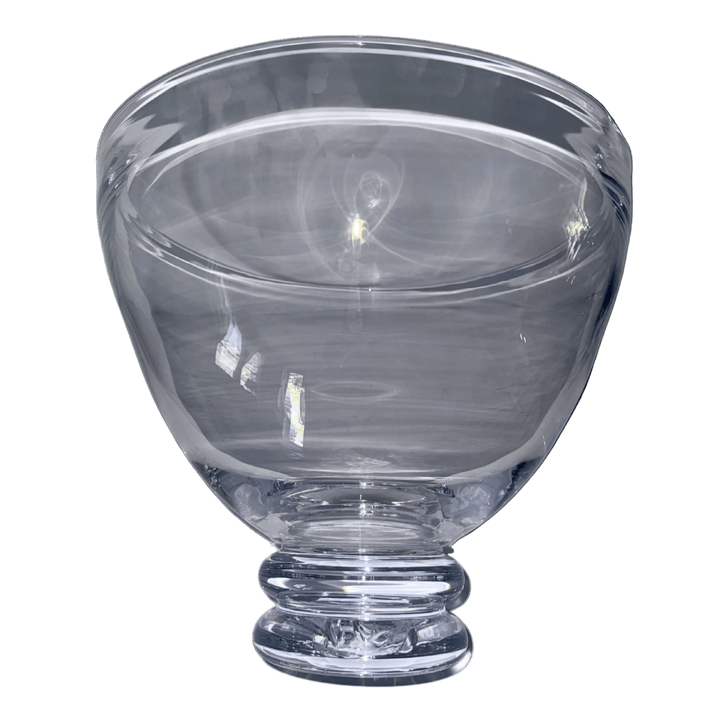 HUGE Simon Pearce Crystal Pedestal Bowl Centerpiece, Punch, Fruit Made in Vermont USA Lead Free - AntiquesEtceteraHUGE Simon Pearce Crystal Pedestal Bowl Centerpiece, Punch, Fruit Made in Vermont USA Lead FreeCenterpiece BowlSimon PearceAntiquesEtcetera