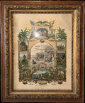 IMPROVED ORDER OF RED MEN 28 x 34" Lithograph HUGE Ornate Antique Frame 1890 CR - AntiquesEtceteraIMPROVED ORDER OF RED MEN 28 x 34" Lithograph HUGE Ornate Antique Frame 1890 CRAntiquesEtceteraAntiquesEtcetera