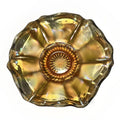 Iridescent Marigold Carnival Glass Bowl Stretch Rim with Accordion Ruffled Base - AntiquesEtceteraIridescent Marigold Carnival Glass Bowl Stretch Rim with Accordion Ruffled BaseUnmarkedAntiquesEtcetera