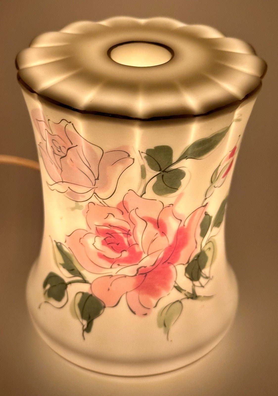 I.W. Rice Perfume Diffuser Night Lamp Light Romantic Pink Roses JAPAN Sticker - AntiquesEtceteraI.W. Rice Perfume Diffuser Night Lamp Light Romantic Pink Roses JAPAN StickerI.W. RiceAntiquesEtcetera