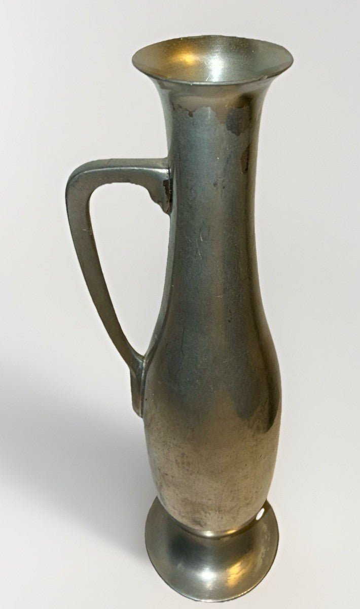 Jeka Tiel Holland Pewter Urn Bud Vase Danish Modern 8 1/2" Danforth Collection - AntiquesEtceteraJeka Tiel Holland Pewter Urn Bud Vase Danish Modern 8 1/2" Danforth CollectionJeka Tiel / HollandAntiquesEtcetera
