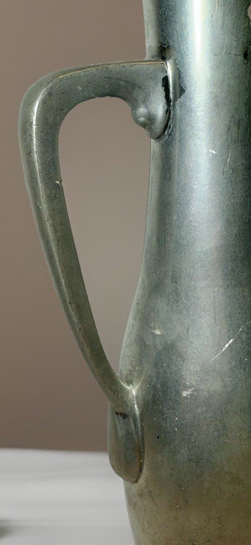 Jeka Tiel Holland Pewter Urn Bud Vase Danish Modern 8 1/2" Danforth Collection - AntiquesEtceteraJeka Tiel Holland Pewter Urn Bud Vase Danish Modern 8 1/2" Danforth CollectionJeka Tiel / HollandAntiquesEtcetera