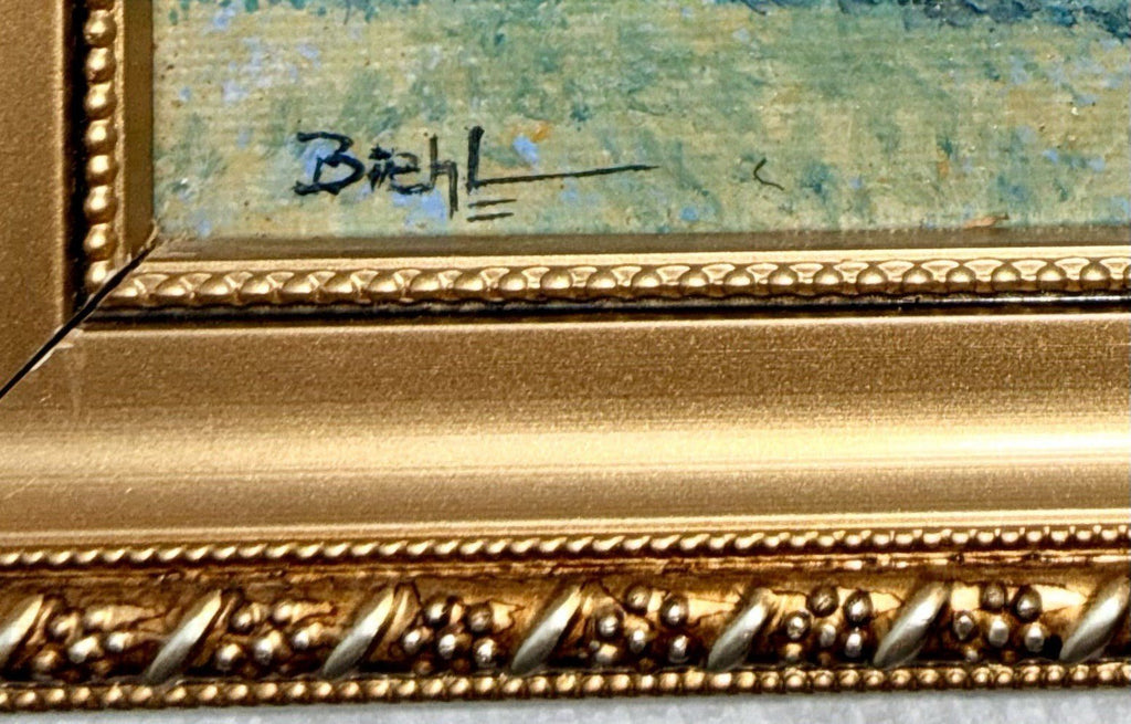 Joan Biehl Oil On Board Amish Buggy Signed Painting Pennsylvania Miniature - AntiquesEtceteraJoan Biehl Oil On Board Amish Buggy Signed Painting Pennsylvania MiniatureAntiquesEtceteraAntiquesEtcetera