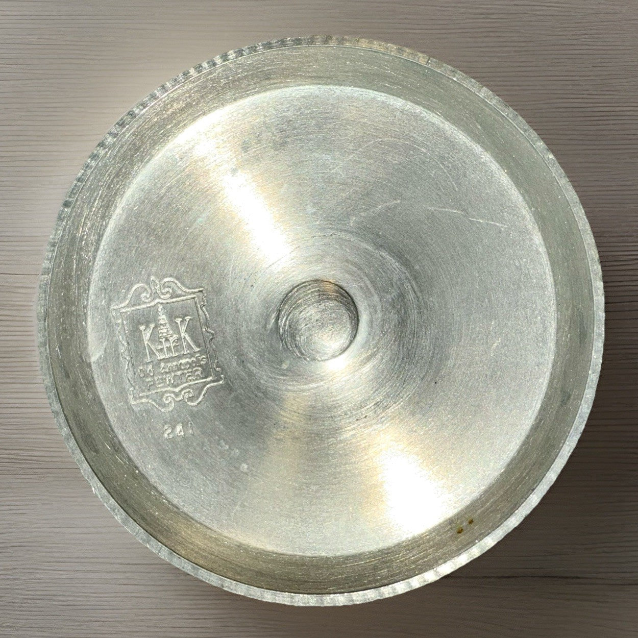 Kayserzinn Art Nouveau Pewter Goblet Circa 1900 Germany with Knopped Stem - AntiquesEtceteraKayserzinn Art Nouveau Pewter Goblet Circa 1900 Germany with Knopped StemKayserzinnAntiquesEtcetera