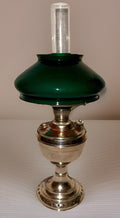Kerosene Lamp Manhattan Brass Co RARE Young America Center Draft w/ Green Shade - AntiquesEtceteraKerosene Lamp Manhattan Brass Co RARE Young America Center Draft w/ Green ShadeManhattan Brass Co.AntiquesEtcetera