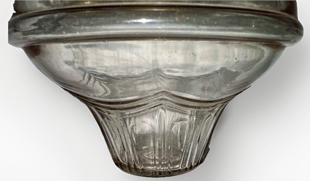 Kerosene Oil Basket Bracket Lamp Font Continental Drape Motif with Side Fill Cap - AntiquesEtceteraKerosene Oil Basket Bracket Lamp Font Continental Drape Motif with Side Fill CapAntiqueAntiquesEtcetera