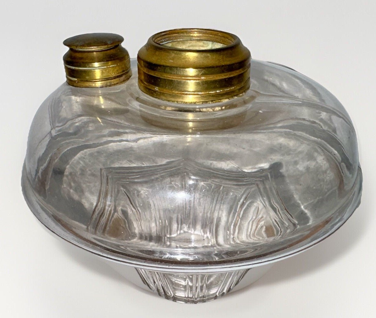 Kerosene Oil Basket Bracket Lamp Font Continental Drape Motif with Side Fill Cap - AntiquesEtceteraKerosene Oil Basket Bracket Lamp Font Continental Drape Motif with Side Fill CapAntiqueAntiquesEtcetera