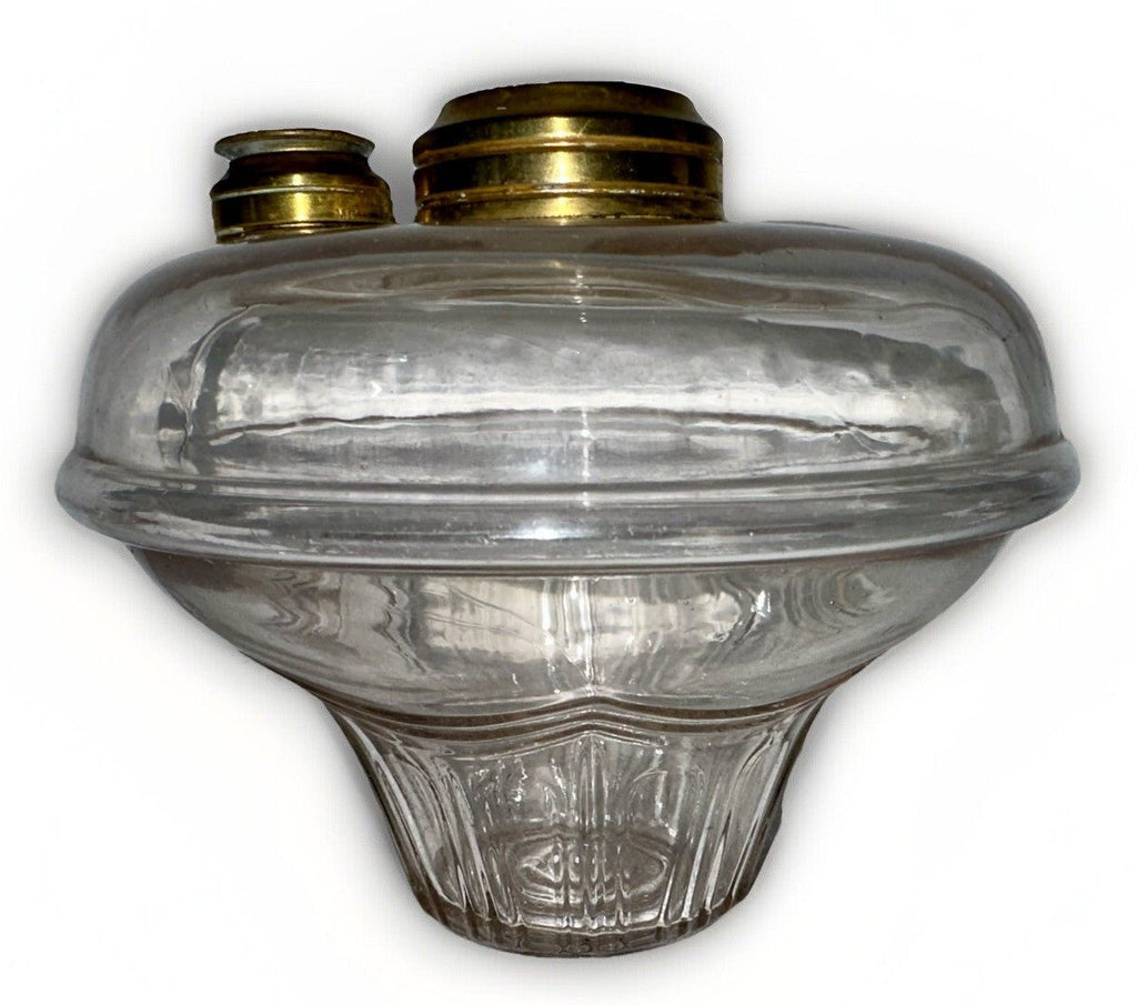 Kerosene Oil Basket Bracket Lamp Font Continental Drape Motif with Side Fill Cap - AntiquesEtceteraKerosene Oil Basket Bracket Lamp Font Continental Drape Motif with Side Fill CapAntiqueAntiquesEtcetera