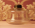 Kerosene Oil Flat Hand Finger Lamp w/ Brass No 1 Size CollarAntiquesEtcetera