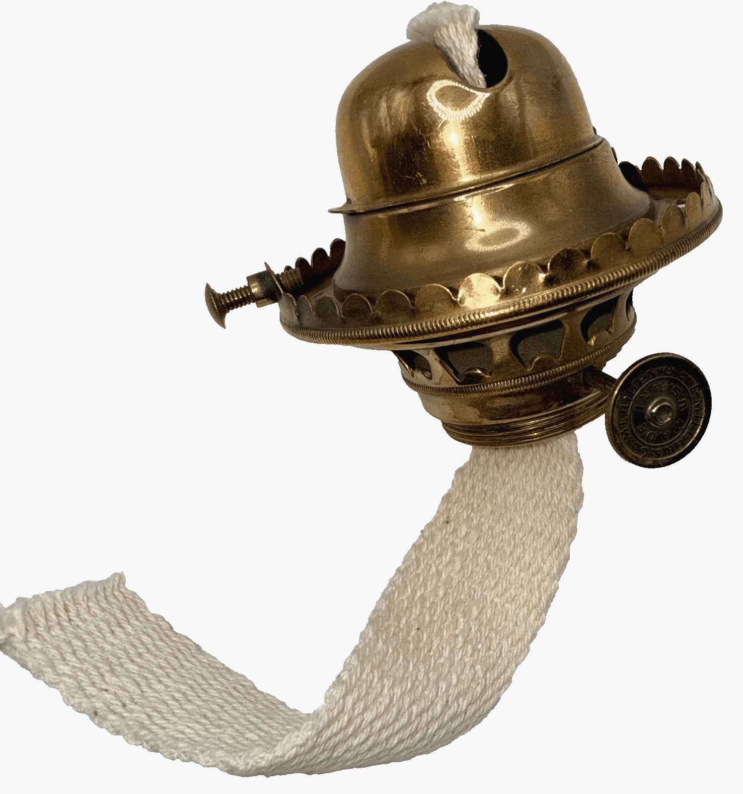 Kerosene Oil Lamp Burner No. 2 Brass E Miller Meriden CT for Flared Chimney - AntiquesEtceteraKerosene Oil Lamp Burner No. 2 Brass E Miller Meriden CT for Flared ChimneyE. Miller Co.AntiquesEtcetera