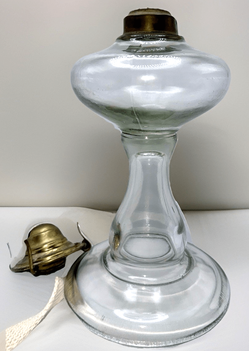 Kerosene Oil Stand Lamp Eagle Brass Burner Smooth Globular Font Press - On Collar - AntiquesEtceteraKerosene Oil Stand Lamp Eagle Brass Burner Smooth Globular Font Press - On CollarAntiqueAntiquesEtcetera