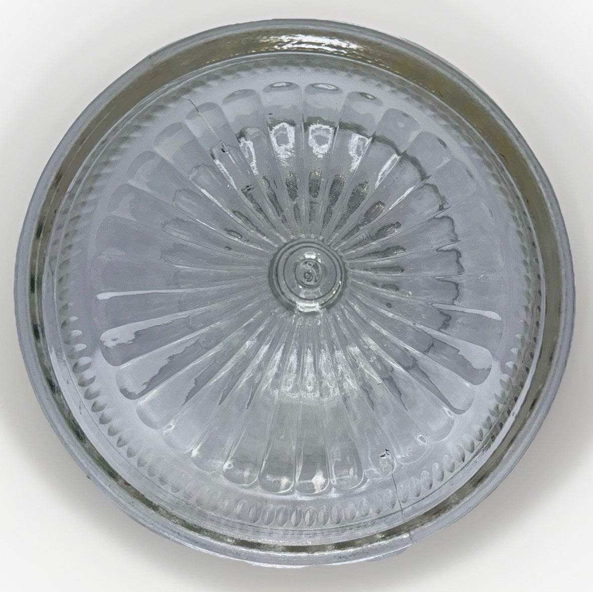 Kerosene Oil Stand Lamp Inverted Loops Prisms 2 Collar Large Heavy Clear Glass - AntiquesEtceteraKerosene Oil Stand Lamp Inverted Loops Prisms 2 Collar Large Heavy Clear GlassAntiqueAntiquesEtcetera