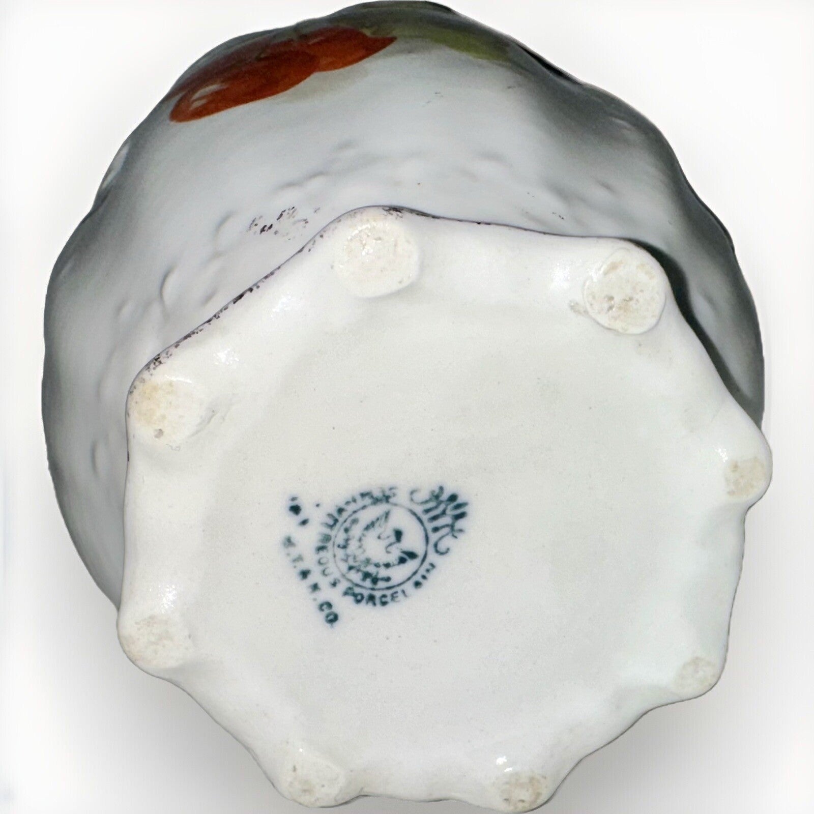 Knowles Taylor Semi Vitreous Milk Pitcher Cherry Tree Motif ca 1860 - 80 Ironstone - AntiquesEtceteraKnowles Taylor Semi Vitreous Milk Pitcher Cherry Tree Motif ca 1860 - 80 IronstoneKnowles, Taylor & KnowlesAntiquesEtcetera
