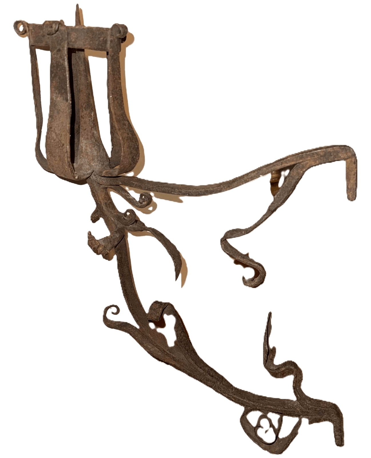 Large Wrought Iron Pricket Candle Holder Spike Ornamental Wall Mount Antique - AntiquesEtceteraLarge Wrought Iron Pricket Candle Holder Spike Ornamental Wall Mount AntiqueAntiquesEtceteraAntiquesEtcetera