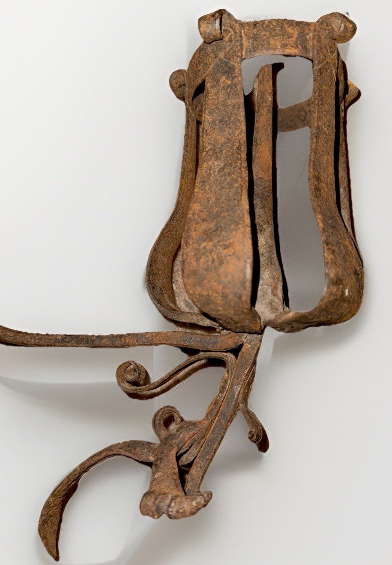 Large Wrought Iron Pricket Candle Holder Spike Ornamental Wall Mount Antique - AntiquesEtceteraLarge Wrought Iron Pricket Candle Holder Spike Ornamental Wall Mount AntiqueAntiquesEtceteraAntiquesEtcetera