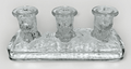 L.E. Smith Candle Block 3 Little Bears Climb Trees Solid Glass Ice Cube Textured - AntiquesEtceteraL.E. Smith Candle Block 3 Little Bears Climb Trees Solid Glass Ice Cube TexturedL.E. SmithAntiquesEtcetera