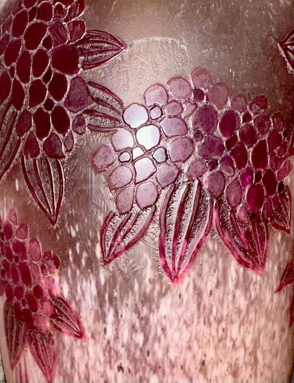 LeGras Cameo Art Glass Table Lamp France Signed Lavender Lilacs - Pink Stunning! - AntiquesEtceteraLeGras Cameo Art Glass Table Lamp France Signed Lavender Lilacs - Pink Stunning!LeGrasAntiquesEtcetera
