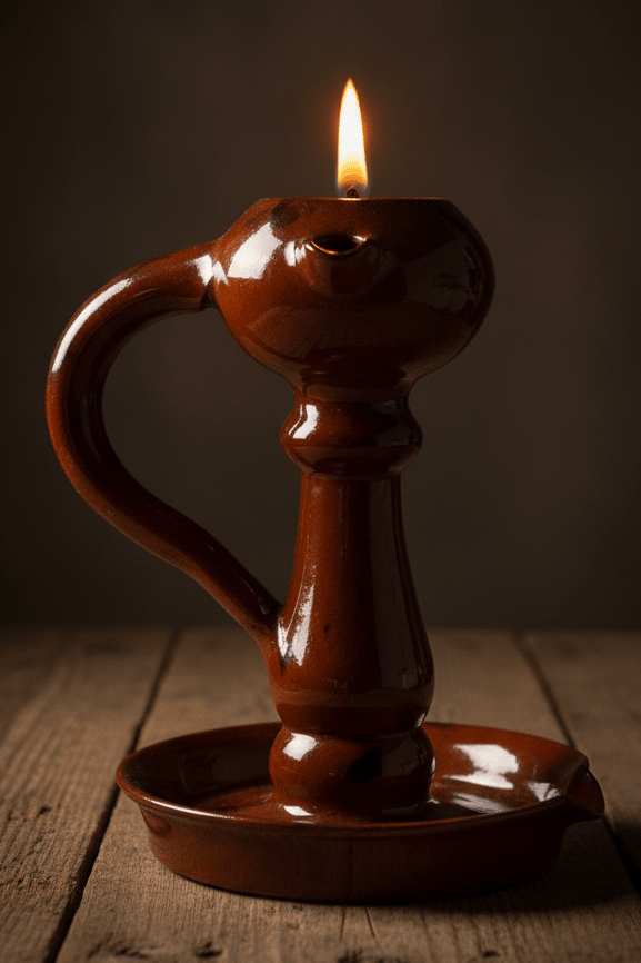 Lester Breininger Redware Art Pottery Grease or Fat Hand Lamp Pennsylvania - AntiquesEtceteraLester Breininger Redware Art Pottery Grease or Fat Hand Lamp PennsylvaniaRedware Pottery Grease Hand LampBreininger PotteryAntiquesEtcetera