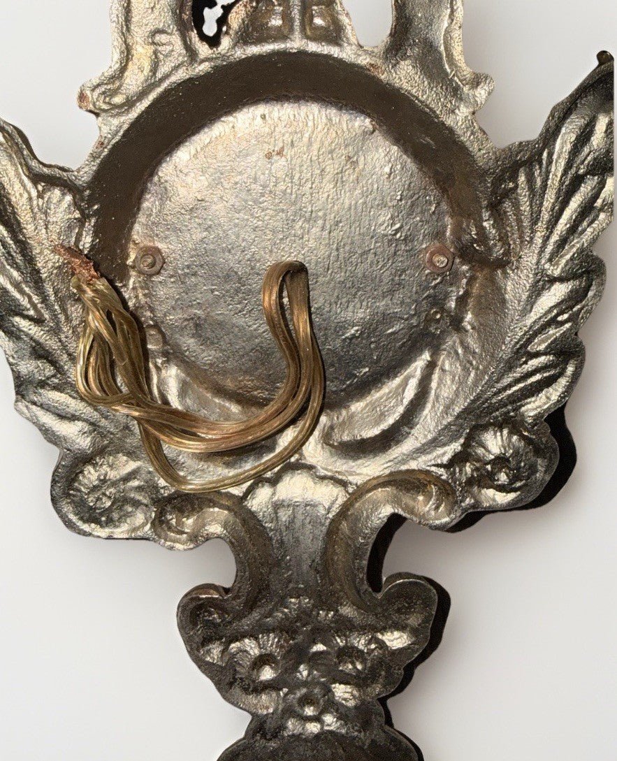 Louis XV French Provincial 3 - Arm Wall Sconce Cast Brass with Bow & Pineapple 21" - AntiquesEtceteraLouis XV French Provincial 3 - Arm Wall Sconce Cast Brass with Bow & Pineapple 21"AntiquesEtceteraAntiquesEtcetera