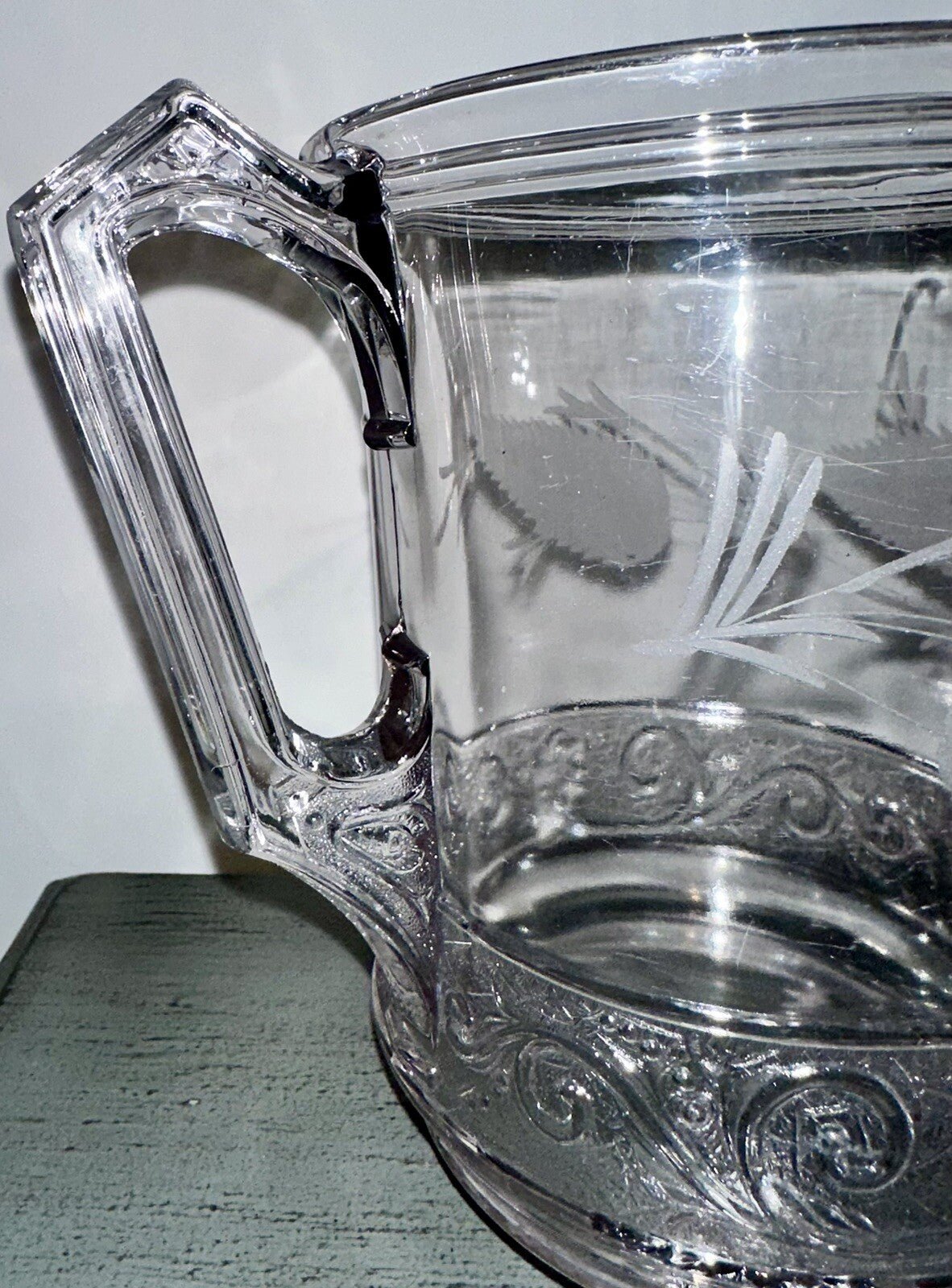 Lovely Antique Belmont Royal Lady EAPG Glass Water Pitcher 9 1/2 in. - AntiquesEtceteraLovely Antique Belmont Royal Lady EAPG Glass Water Pitcher 9 1/2 in.AntiquesEtceteraAntiquesEtcetera