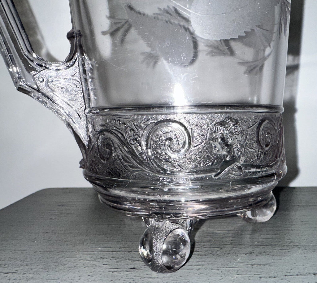 Lovely Antique Belmont Royal Lady EAPG Glass Water Pitcher 9 1/2 in. - AntiquesEtceteraLovely Antique Belmont Royal Lady EAPG Glass Water Pitcher 9 1/2 in.AntiquesEtceteraAntiquesEtcetera