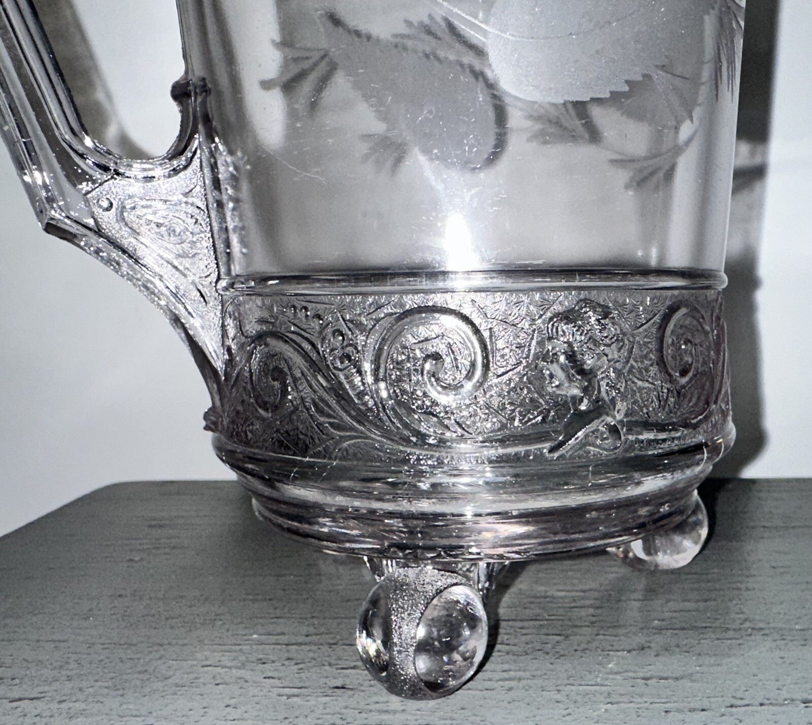 Lovely Antique Belmont Royal Lady EAPG Glass Water Pitcher 9 1/2 in. - AntiquesEtceteraLovely Antique Belmont Royal Lady EAPG Glass Water Pitcher 9 1/2 in.AntiquesEtceteraAntiquesEtcetera