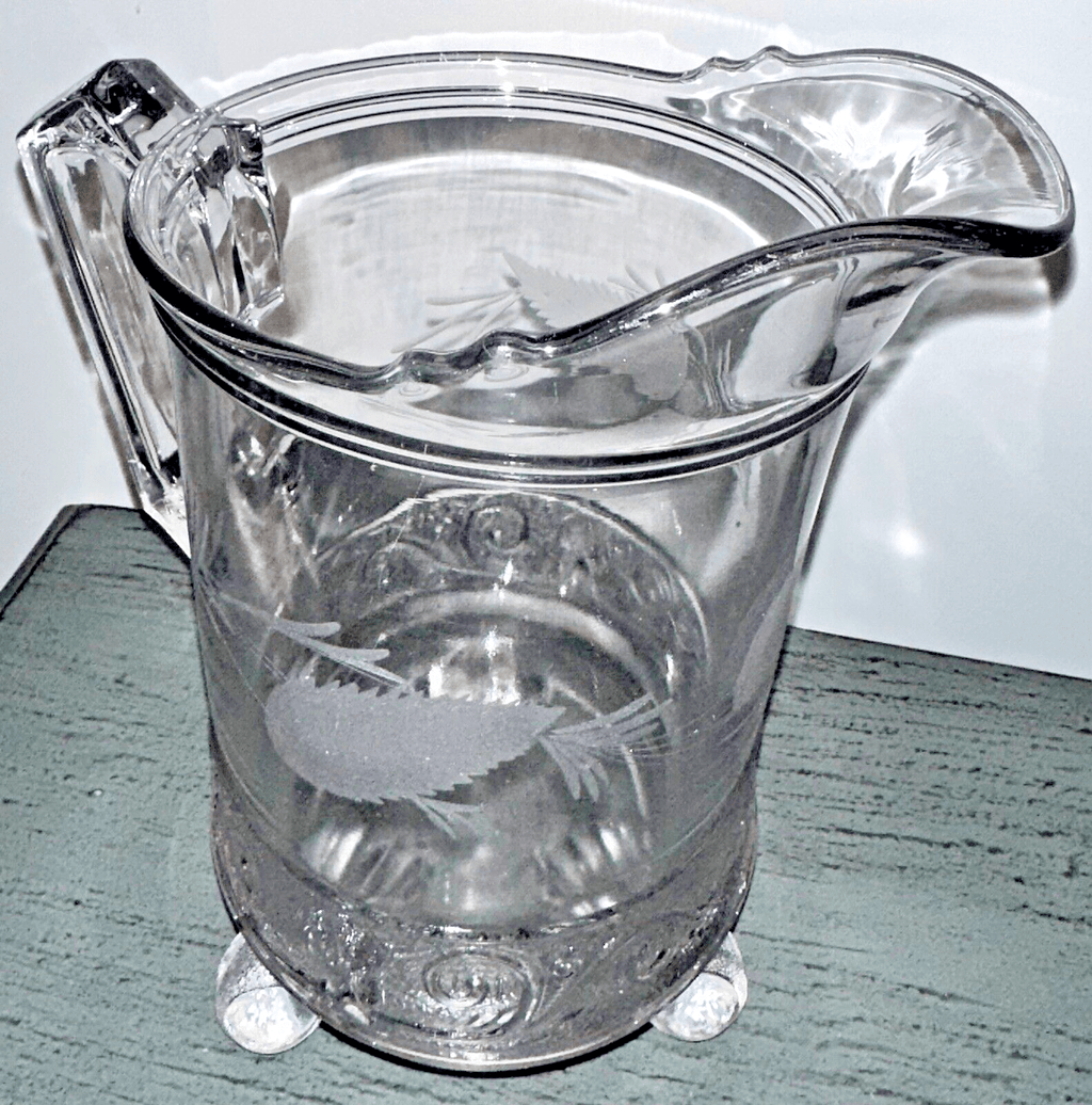 Lovely Antique Belmont Royal Lady EAPG Glass Water Pitcher 9 1/2 in. - AntiquesEtceteraLovely Antique Belmont Royal Lady EAPG Glass Water Pitcher 9 1/2 in.AntiquesEtceteraAntiquesEtcetera
