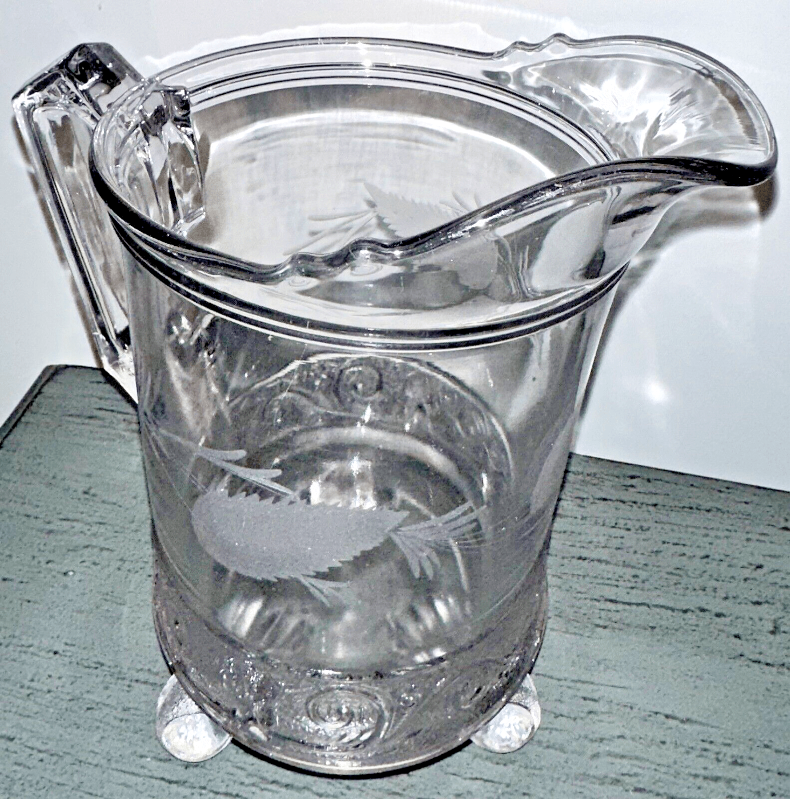 Lovely Antique Belmont Royal Lady EAPG Glass Water Pitcher 9 1/2 in. - AntiquesEtceteraLovely Antique Belmont Royal Lady EAPG Glass Water Pitcher 9 1/2 in.AntiquesEtceteraAntiquesEtcetera