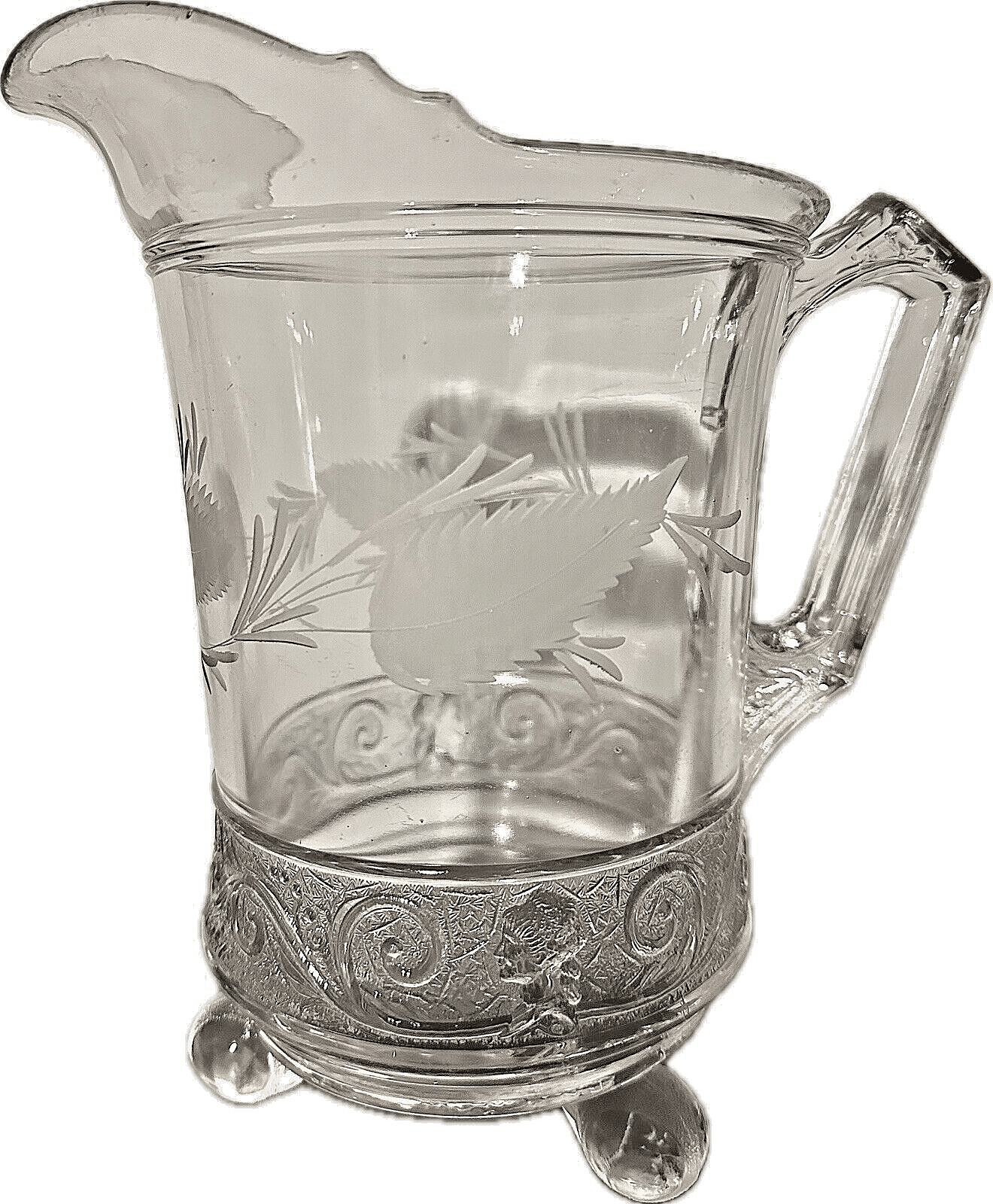 Lovely Antique Belmont Royal Lady EAPG Glass Water Pitcher 9 1/2 in. - AntiquesEtceteraLovely Antique Belmont Royal Lady EAPG Glass Water Pitcher 9 1/2 in.AntiquesEtceteraAntiquesEtcetera