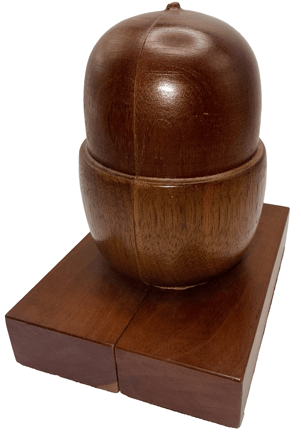 Lovely Carved Wood Acorn Bookends Weighted w/ Felt Bottoms Oak Color Variations - AntiquesEtceteraLovely Carved Wood Acorn Bookends Weighted w/ Felt Bottoms Oak Color VariationsUnbrandedAntiquesEtcetera