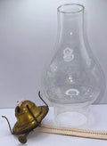 Manhattan Brass Co Kerosene Lamp Burner 1883 w/ Torch & Wreath Glass Chimney 2 - AntiquesEtceteraManhattan Brass Co Kerosene Lamp Burner 1883 w/ Torch & Wreath Glass Chimney 2AntiqueAntiquesEtcetera