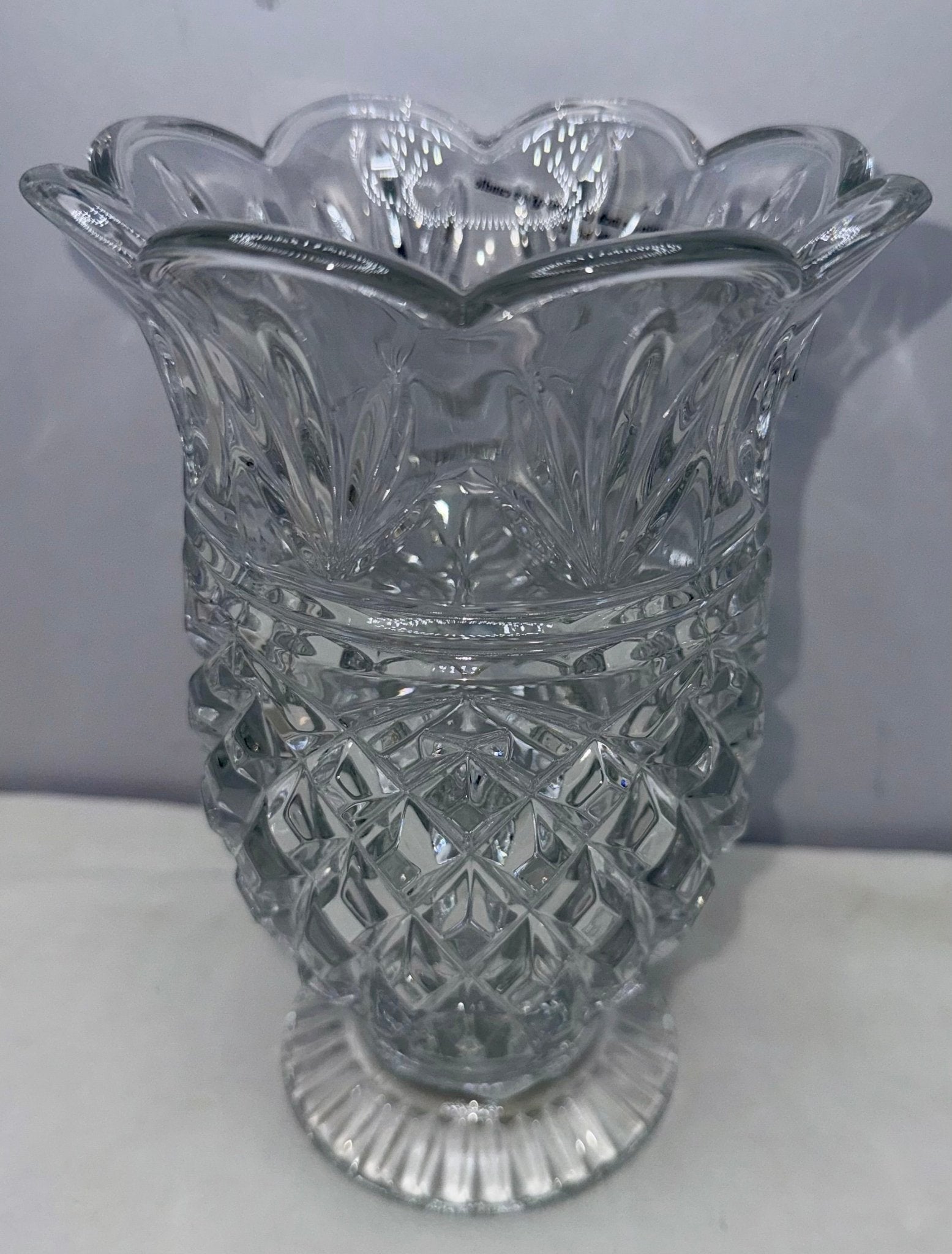Marquis by Waterford Welcome Vase Taper / Taper Candle Holder 8" New in Original Box - AntiquesEtceteraMarquis by Waterford Welcome Vase Taper / Taper Candle Holder 8" New in Original BoxElegant GlassAntiquesEtceteraAntiquesEtcetera