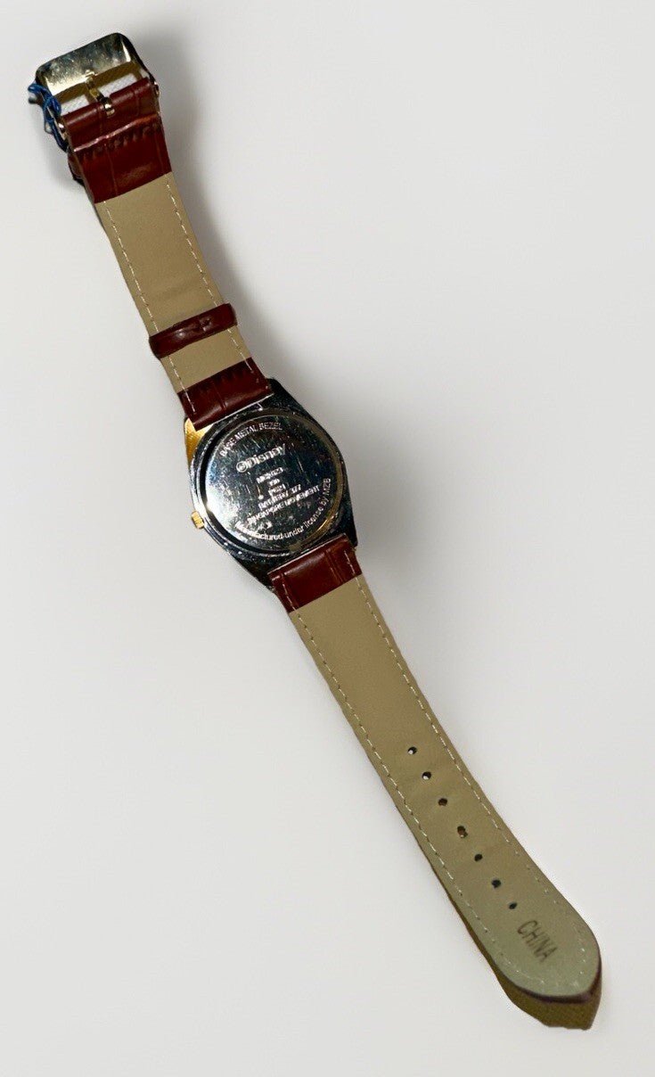 MICKEY MOUSE Disney Watch by MZB with Tag & New Battery, Running Leather Band - AntiquesEtceteraMICKEY MOUSE Disney Watch by MZB with Tag & New Battery, Running Leather BandMZB for DisneyAntiquesEtcetera
