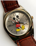 MICKEY MOUSE Disney Watch by MZB with Tag & New Battery, Running Leather Band - AntiquesEtceteraMICKEY MOUSE Disney Watch by MZB with Tag & New Battery, Running Leather BandMZB for DisneyAntiquesEtcetera