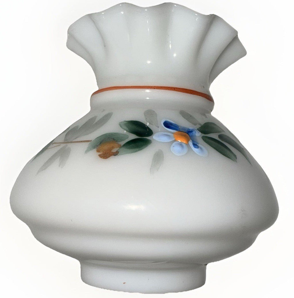 Miniature Antique GWTW Oil Lamp Hulsebus II 344 Victorian Enameled Floral Motif - AntiquesEtceteraMiniature Antique GWTW Oil Lamp Hulsebus II 344 Victorian Enameled Floral MotifAntiqueAntiquesEtcetera