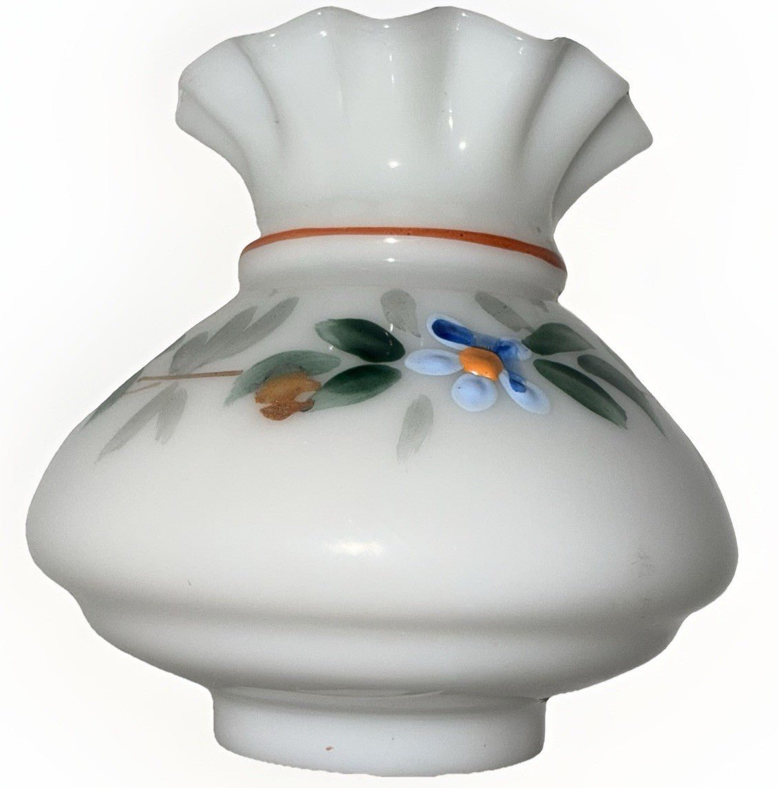 Miniature Antique GWTW Oil Lamp Hulsebus II 344 Victorian Enameled Floral Motif - AntiquesEtceteraMiniature Antique GWTW Oil Lamp Hulsebus II 344 Victorian Enameled Floral MotifAntiqueAntiquesEtcetera