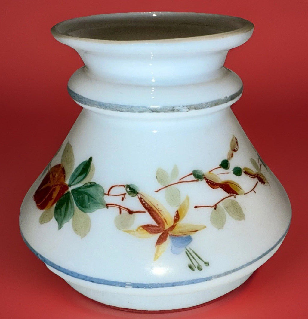 Miniature Antique GWTW Oil Lamp Hulsebus II 344 w/ Pedestal Foot Floral Motif - AntiquesEtceteraMiniature Antique GWTW Oil Lamp Hulsebus II 344 w/ Pedestal Foot Floral MotifAntiqueAntiquesEtcetera