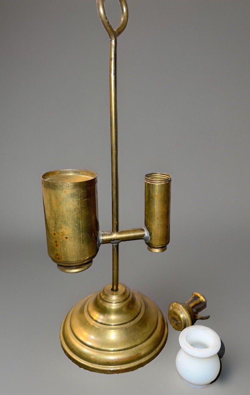 Miniature Antique Single - Arm Student Lamp Kerosene Oil Smith 1 Fig 83 VERY RARE - AntiquesEtceteraMiniature Antique Single - Arm Student Lamp Kerosene Oil Smith 1 Fig 83 VERY RAREBristol BrassAntiquesEtcetera